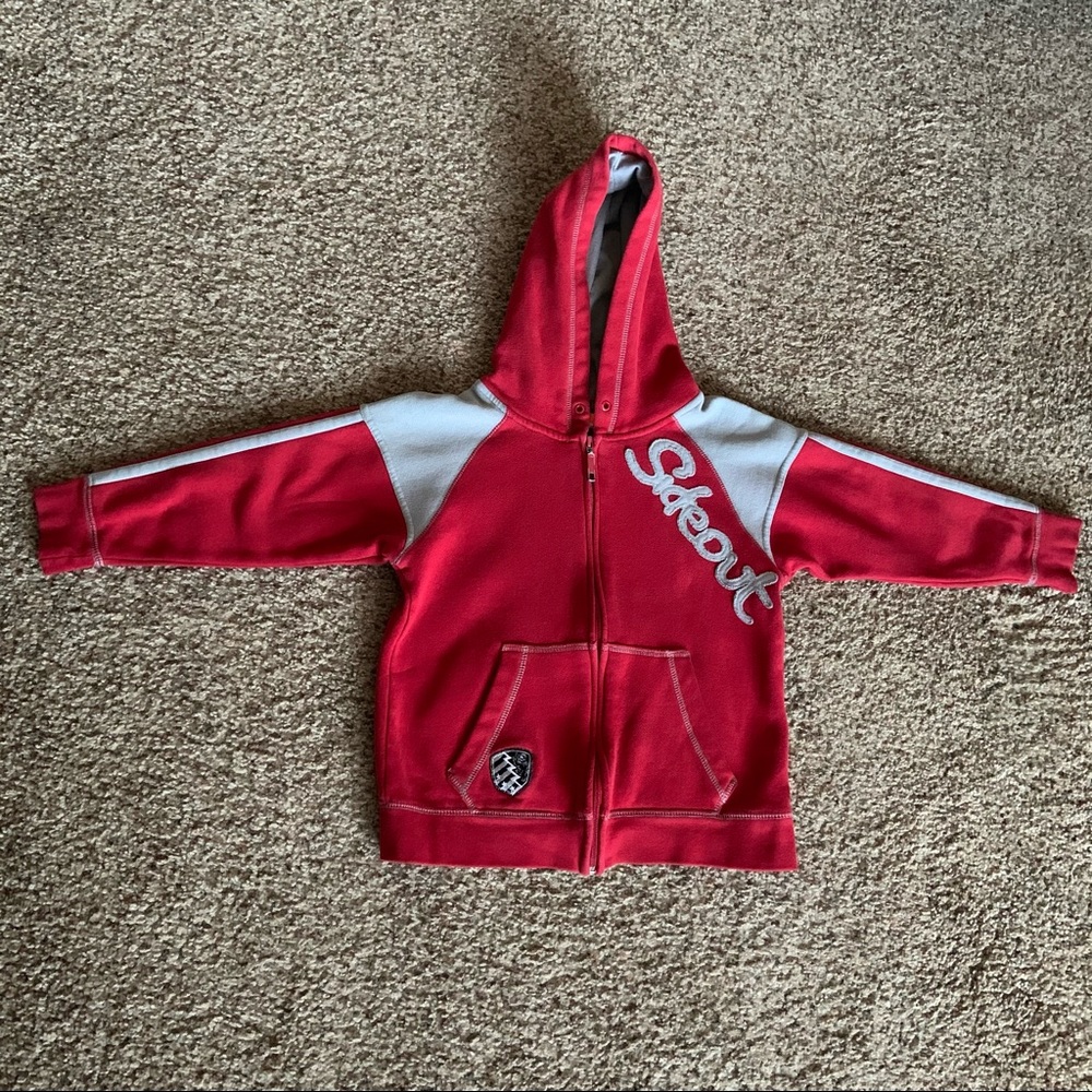 Sideout Red and Gray Hoodie